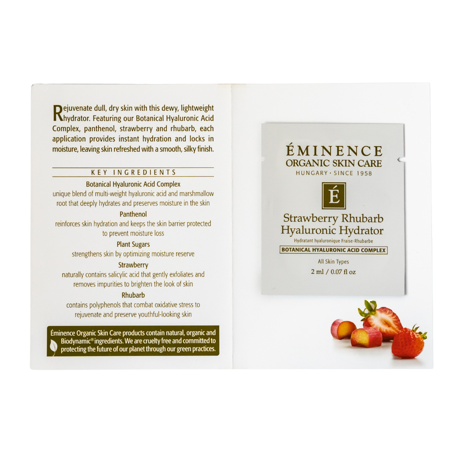 Eminence Organics Strawberry Rhubarb Hyaluronic Hydrator 1 2 Oz Buy Natural Skin Care