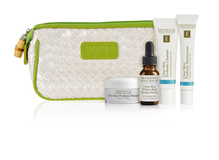 eminence organics clear skin starter set with products